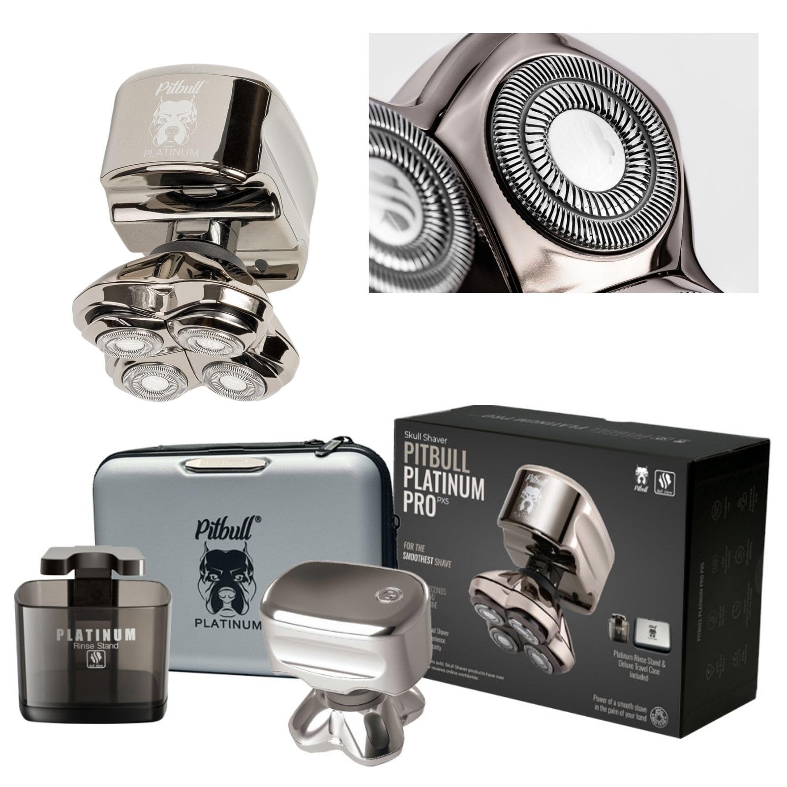 【新品未開封即日発送】スカルシェーバー ピットブル Platinum PRO Amazon | スキンヘッド用シェーバー Skull Shaver Pitbull Platinum